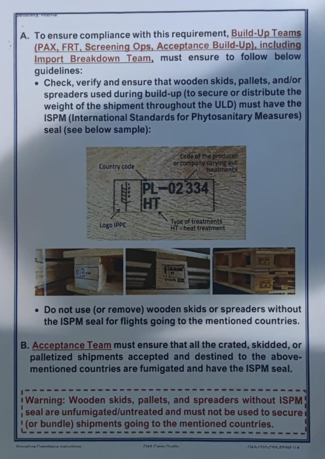 ISPM Seal Requirement